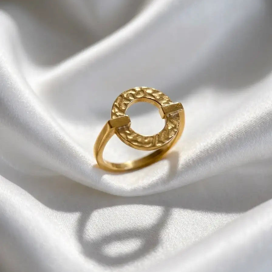 Bague Arc de Cercle - Acier Inoxydable316L - Pierre Lannier