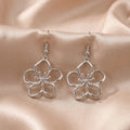 Boucles d'oreilles Fleurs AJourées LH – Finition Argentée