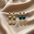 Coffret de 6 Paires de Puces d'Oreilles "Collection LH"