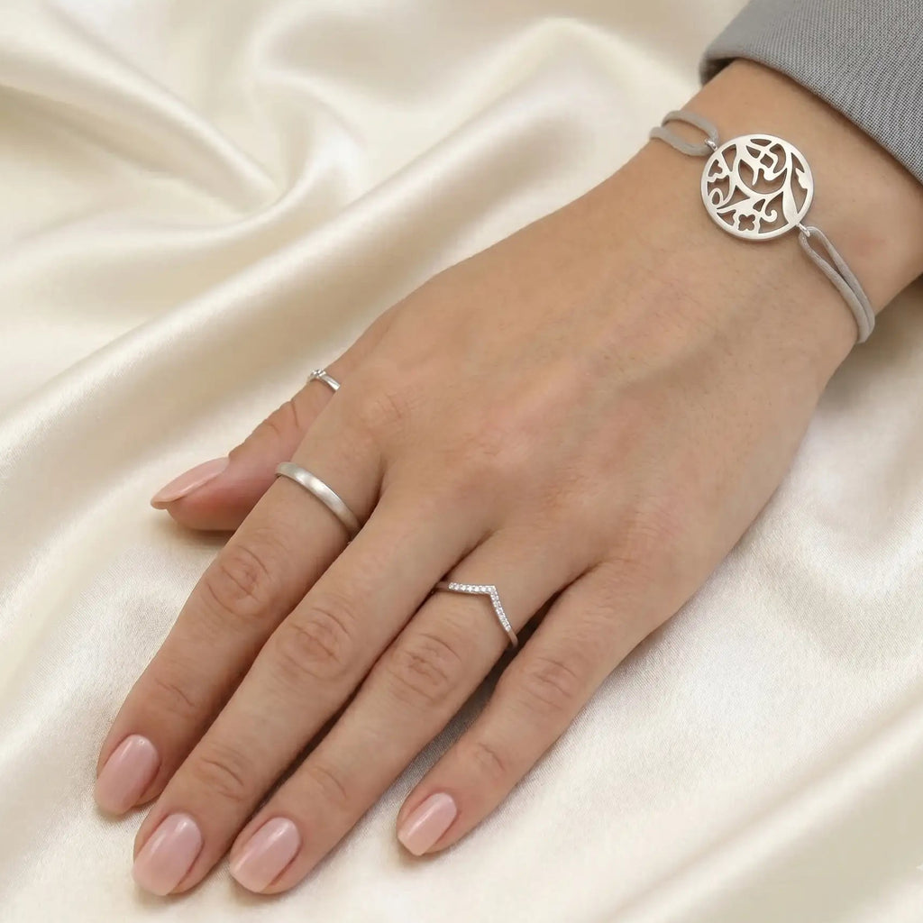 Bracelet Pierre Lannier : Élégance Géométrique en Acier 316L