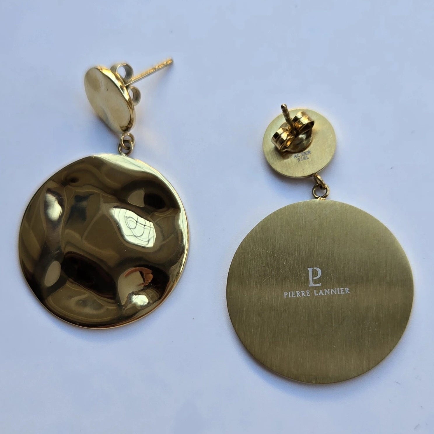 Boucles d'oreilles Créoles Disques – Collection Signature Pierre Lannier