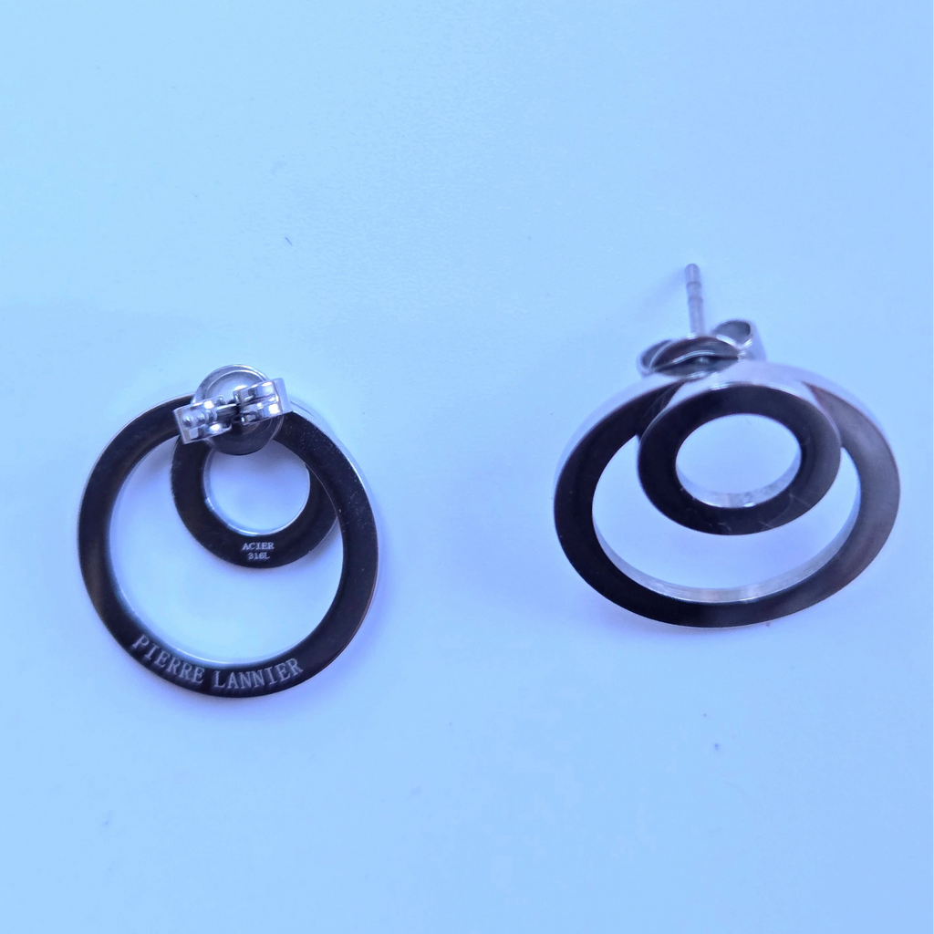 Boucles d'oreilles Cercles Entrelacés – Collection Signature Pierre Lannier