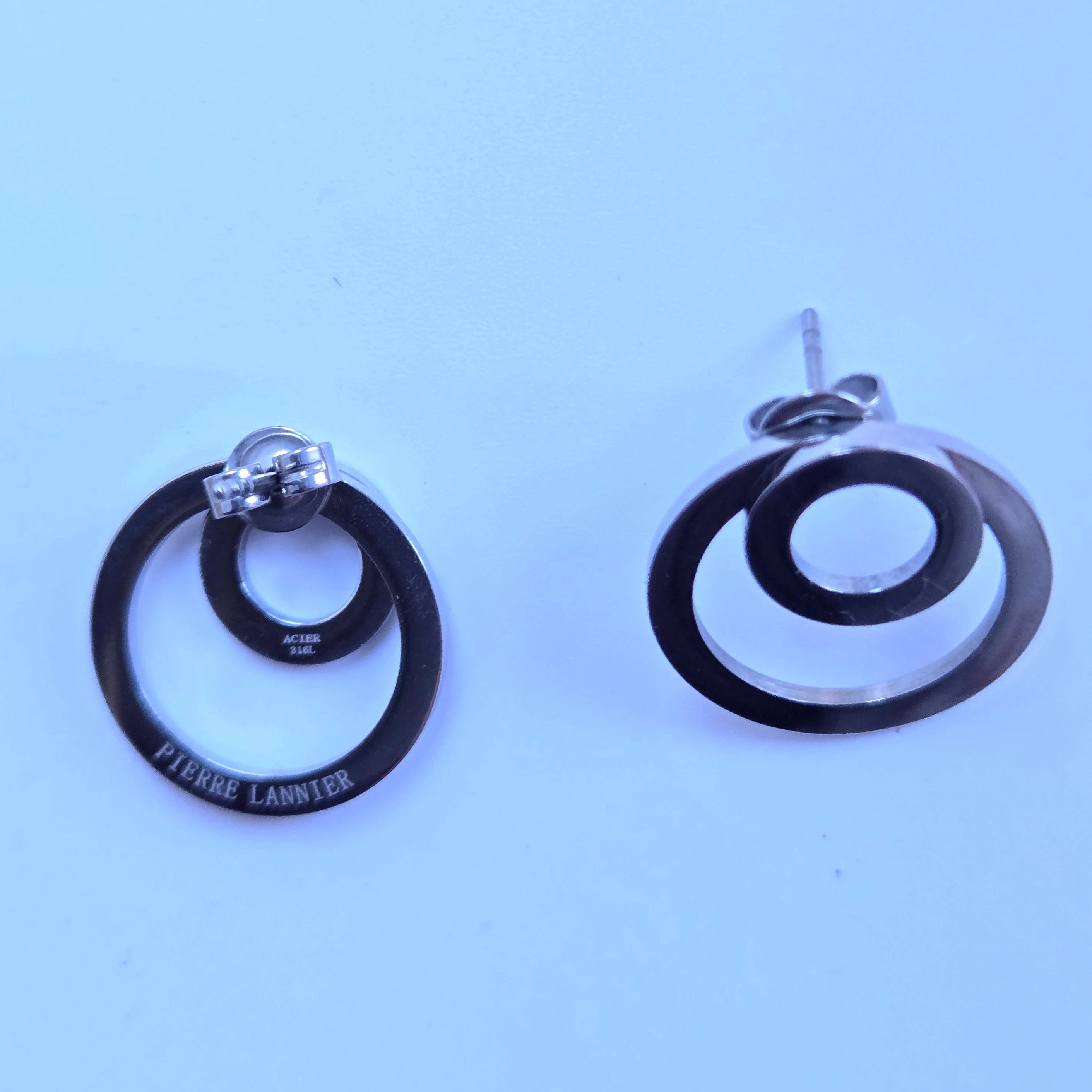Boucles d'oreilles Cercles Entrelacés – Collection Signature Pierre Lannier