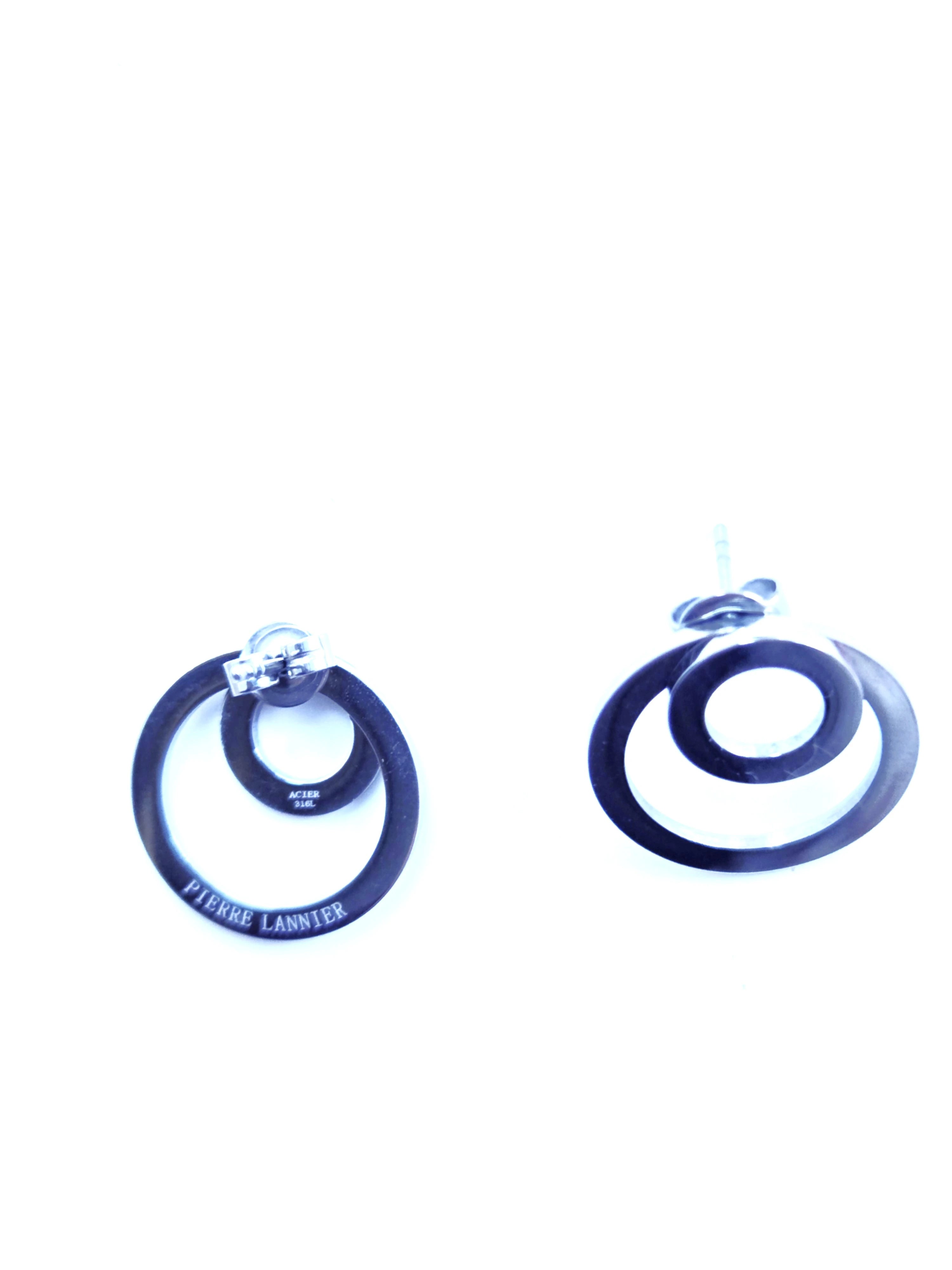 Boucles d'oreilles Cercles Entrelacés – Collection Signature Pierre Lannier