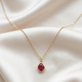 Collier Goutte – Éclat Rubis - Go Mademoiselle