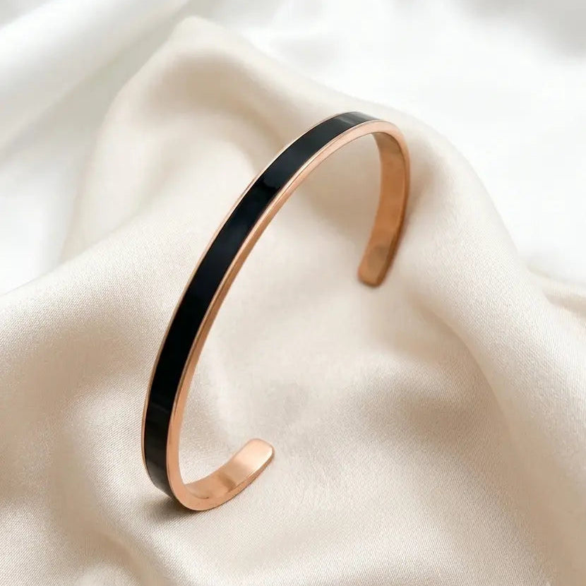 Bracelet jonc épuré Pierre Lannier – Acier inoxydable 316L et émail coloré