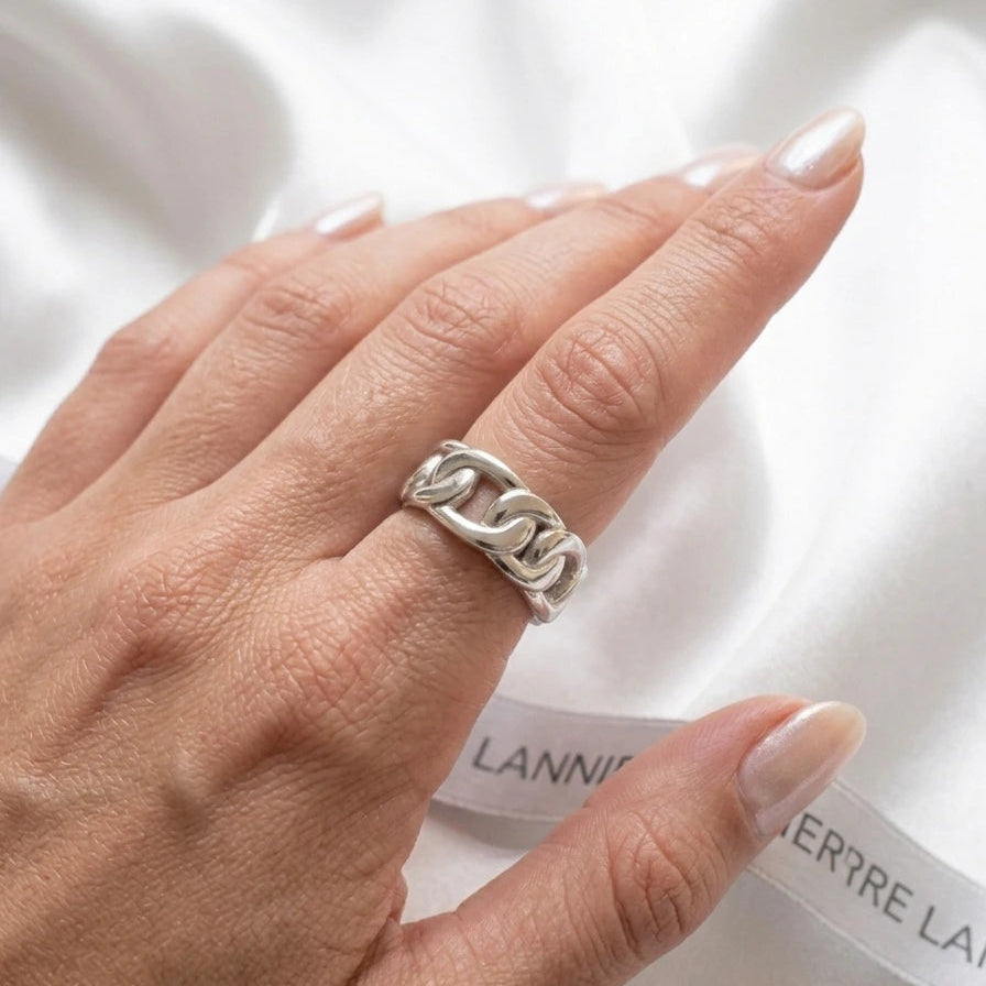 Bague Maillon en Acier Inoxydable 316L – Pierre Lannier