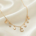 Collier Plastron Céleste Étoiles & Lune