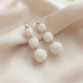 Boucles d'Oreilles Cascades de Perles