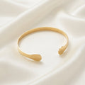 Bracelet Jonc Ouvert Doré Fantaisie