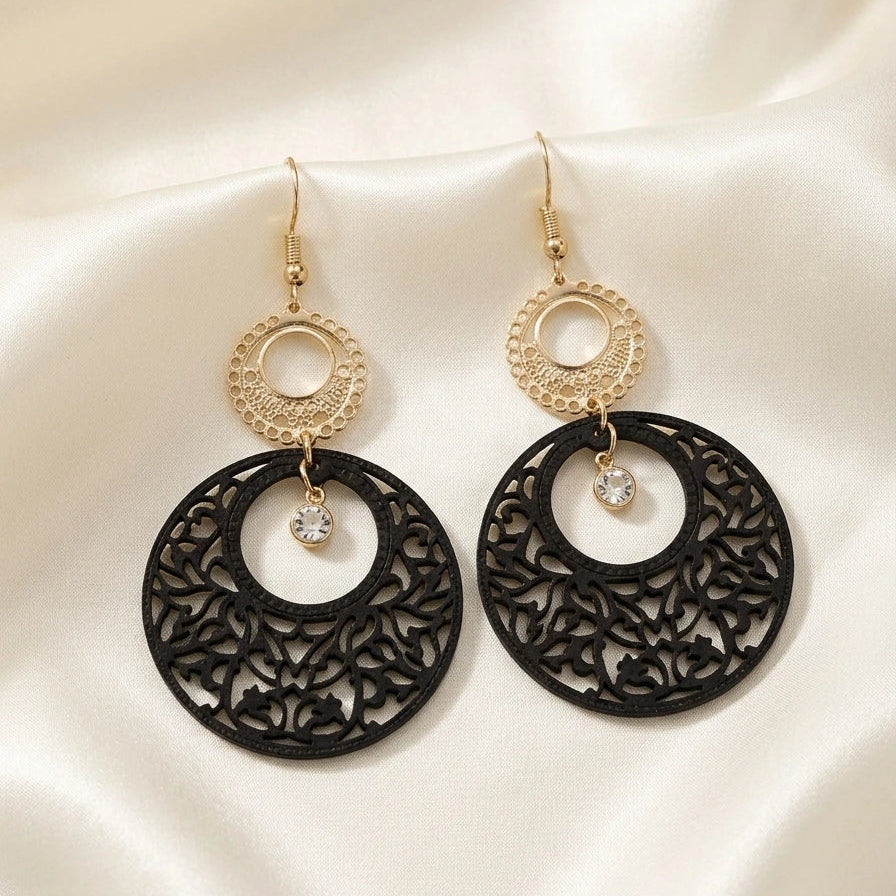 Titre du produit  Boucles d'Oreilles Pendantes Filigranées