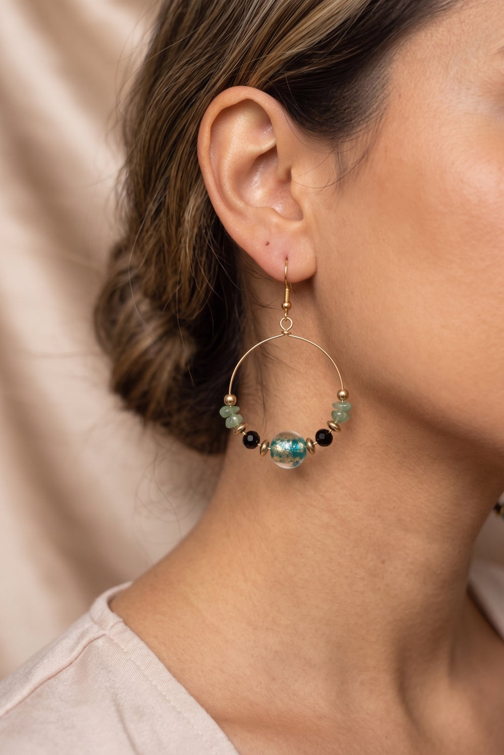 Boucles d'oreilles créoles - L'alliance du bohème et du raffinement - LH