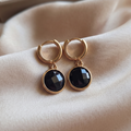 Éclipse Dorée – Boucles d'Oreilles Facettées en Plaqué Or - GO Mademoiselle