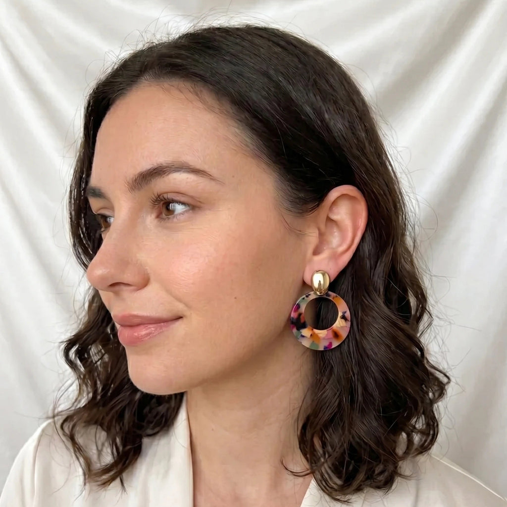 Boucles d'Oreilles Multicolores – Collection Fantaisie LH