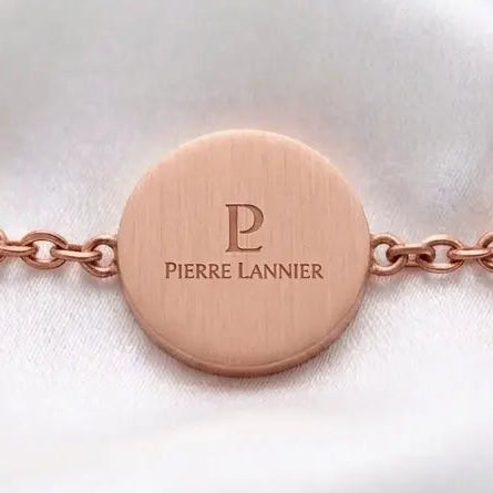 Bracelet Femme Graphique Noir & Rose Gold en Acier Inoxydable 316L – Pierre Lannier