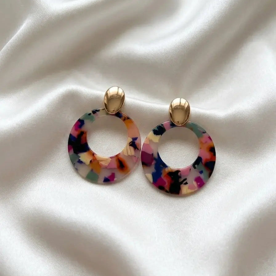 Boucles d'Oreilles Multicolores – Collection Fantaisie LH