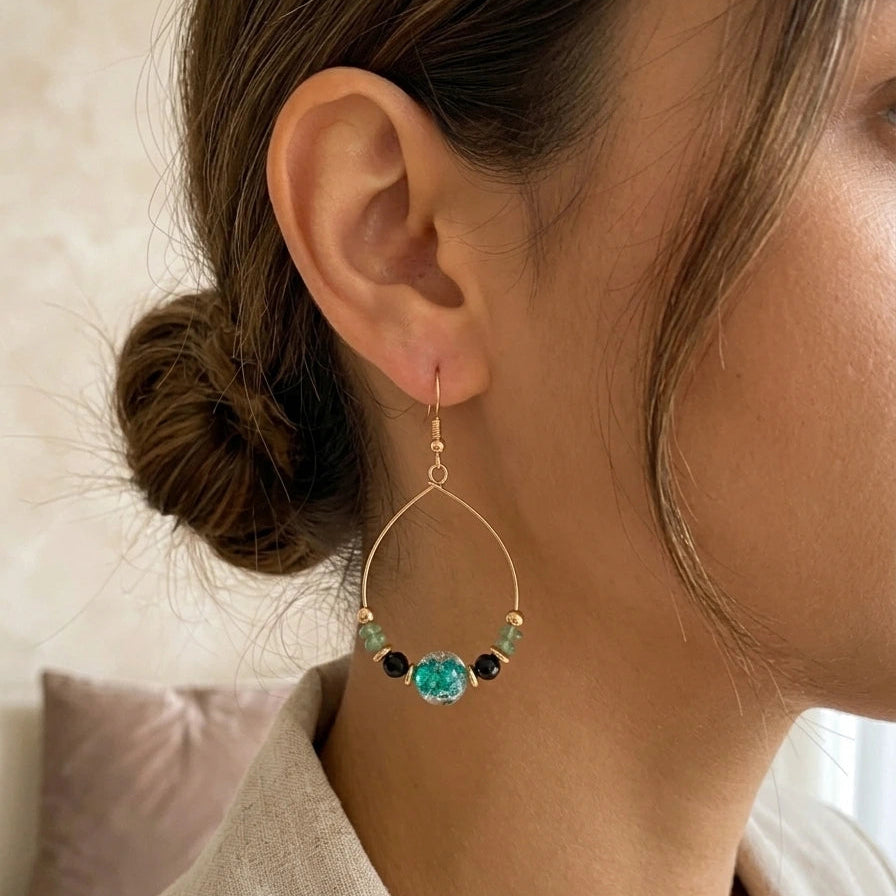 Boucles d'oreilles créoles - L'alliance du bohème et du raffinement - LH