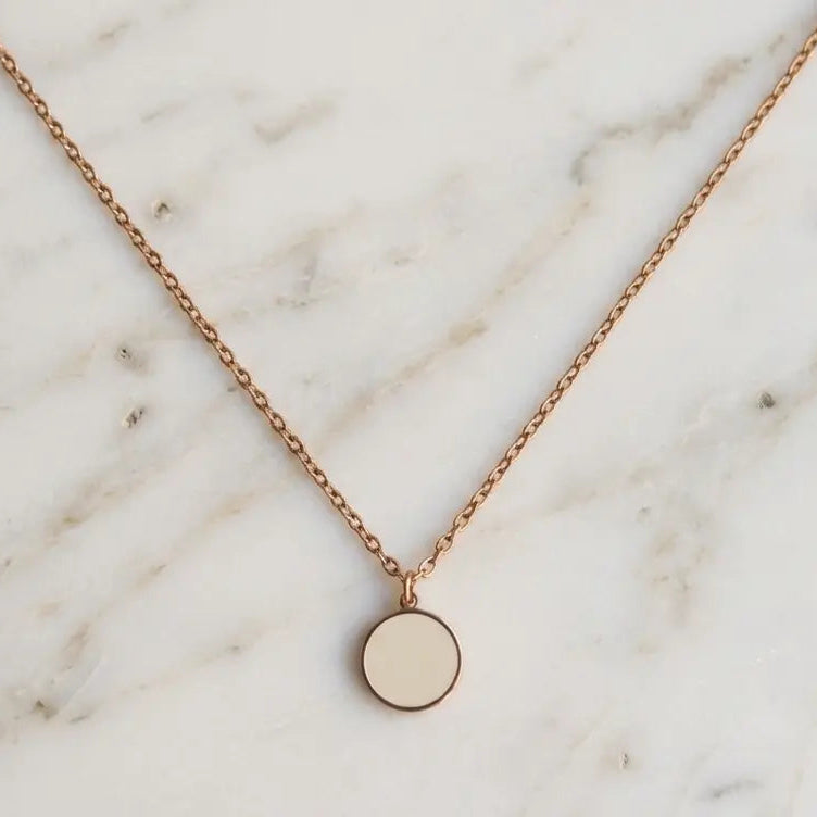 Collier Minimaliste Signature – Pierre Lannier – Acier Inoxydable Rosé