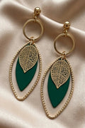 Boucles d'Oreilles Pendantes "Éclat Végétal" – LH