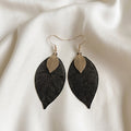 Boucles d'oreilles pendantes Feuille d'automne bicolore Lovisa