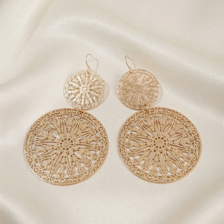 Boucles d'oreilles Fantaisie "Éclat Solaire"