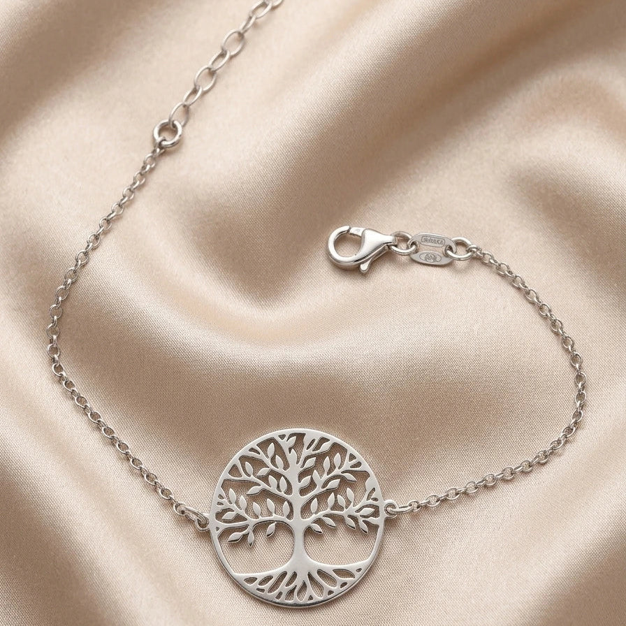 Bracelet Arbre de Vie – Argent Rhodié – Signature Pierre Lannier
