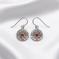 Boucles d’oreilles Solaires en Argent Rhodié – Collection Signature Pierre Lannier