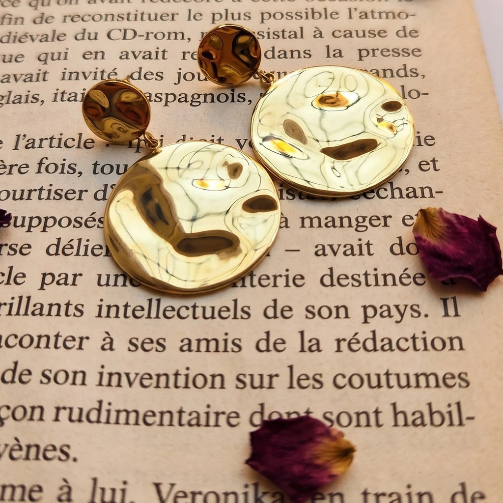 Boucles d'oreilles Créoles Disques – Collection Signature Pierre Lannier