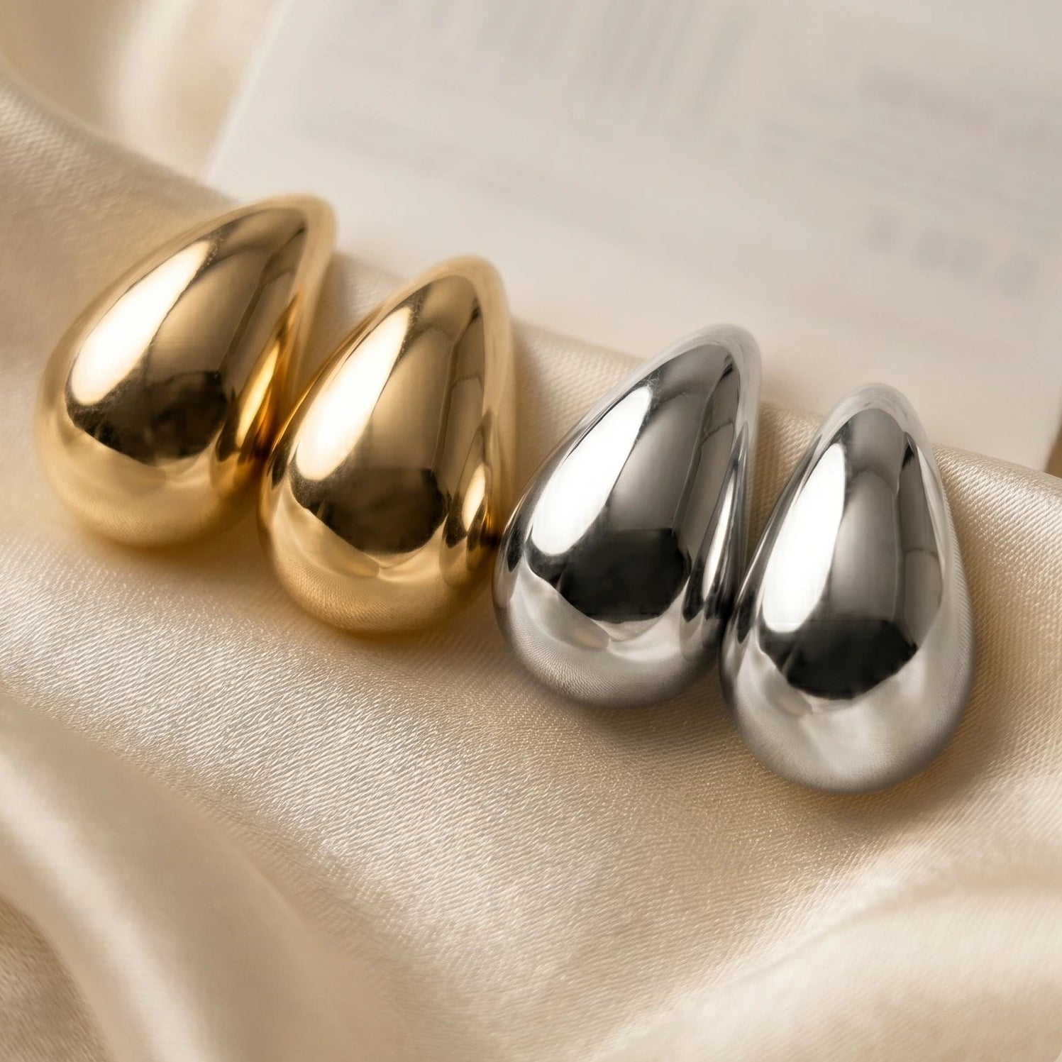 Duo Boucles d'oreilles Gouttes – Collection LH