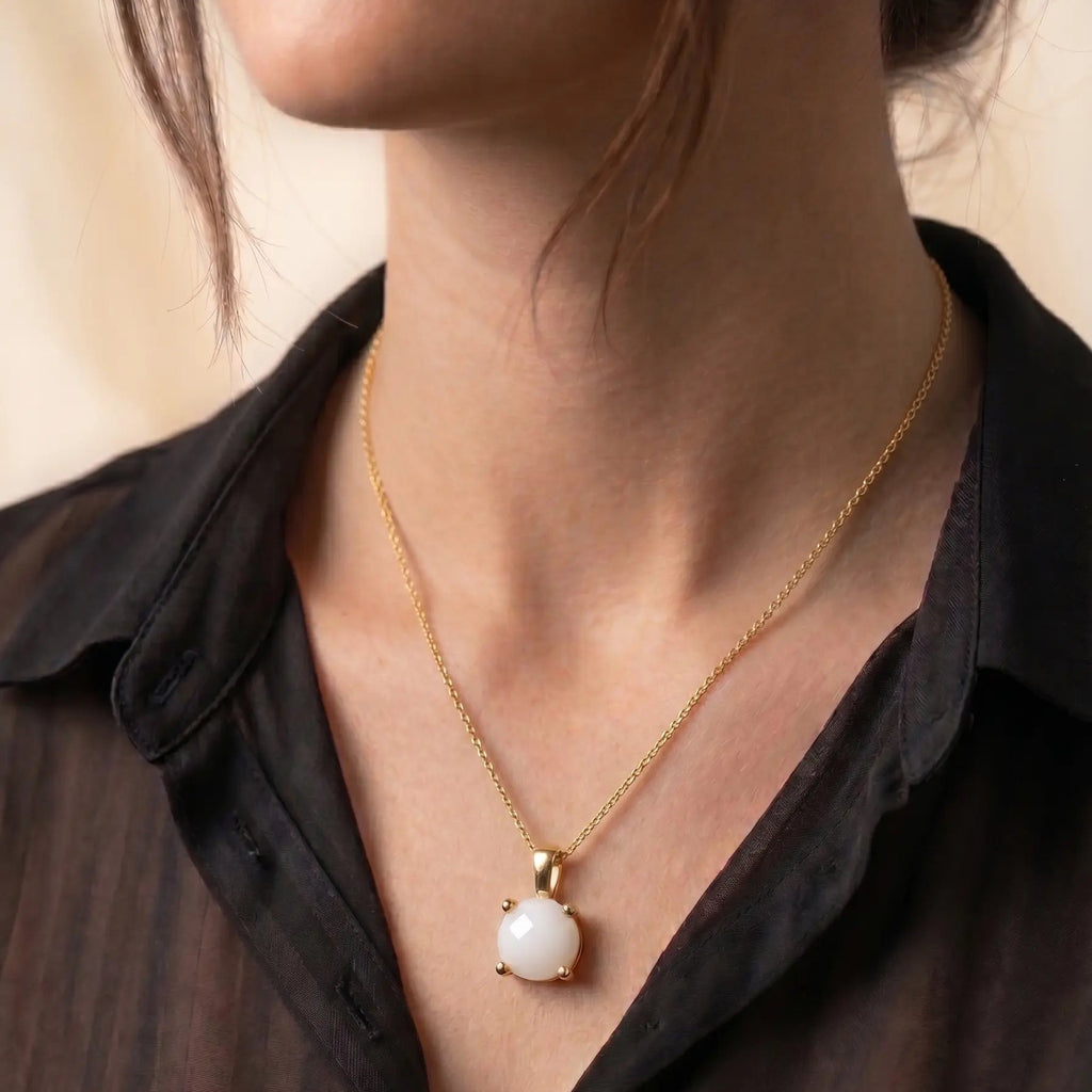 Collier Solitaire avec Pierre Facettée - Pierre Lannier |