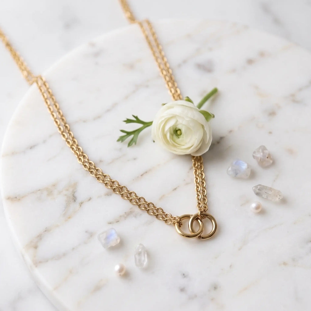 Collier Duo Entrelacé – Acier Inoxydable Pierre Lannier