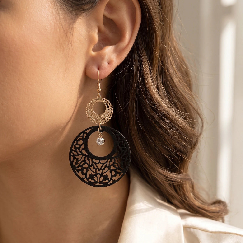 Titre du produit  Boucles d'Oreilles Pendantes Filigranées