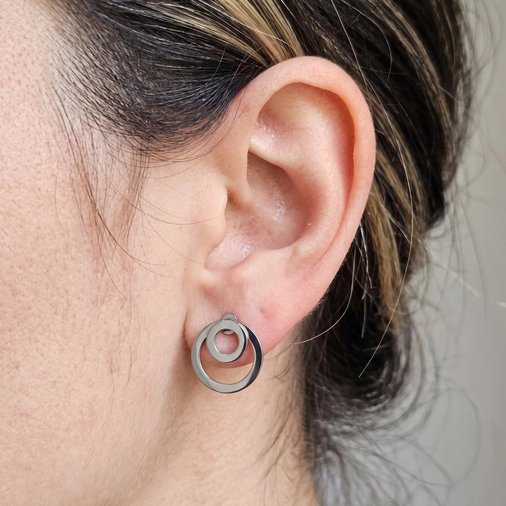 Boucles d'oreilles Cercles Entrelacés – Collection Signature Pierre Lannier
