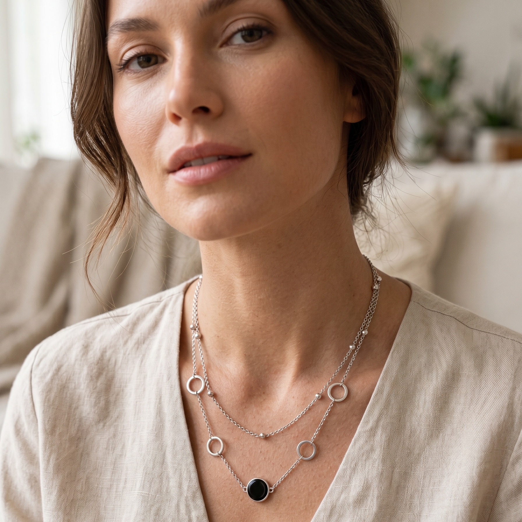 Collier Double Rang Éclipse – Acier Inoxydable - Pierre Lannier