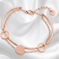 Bracelet Femme Graphique Rose Gold en Acier Inoxydable 316L – Pierre Lannier