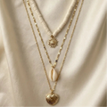Collier Triple Chaîne "Éclat Solaire" – Collection LH