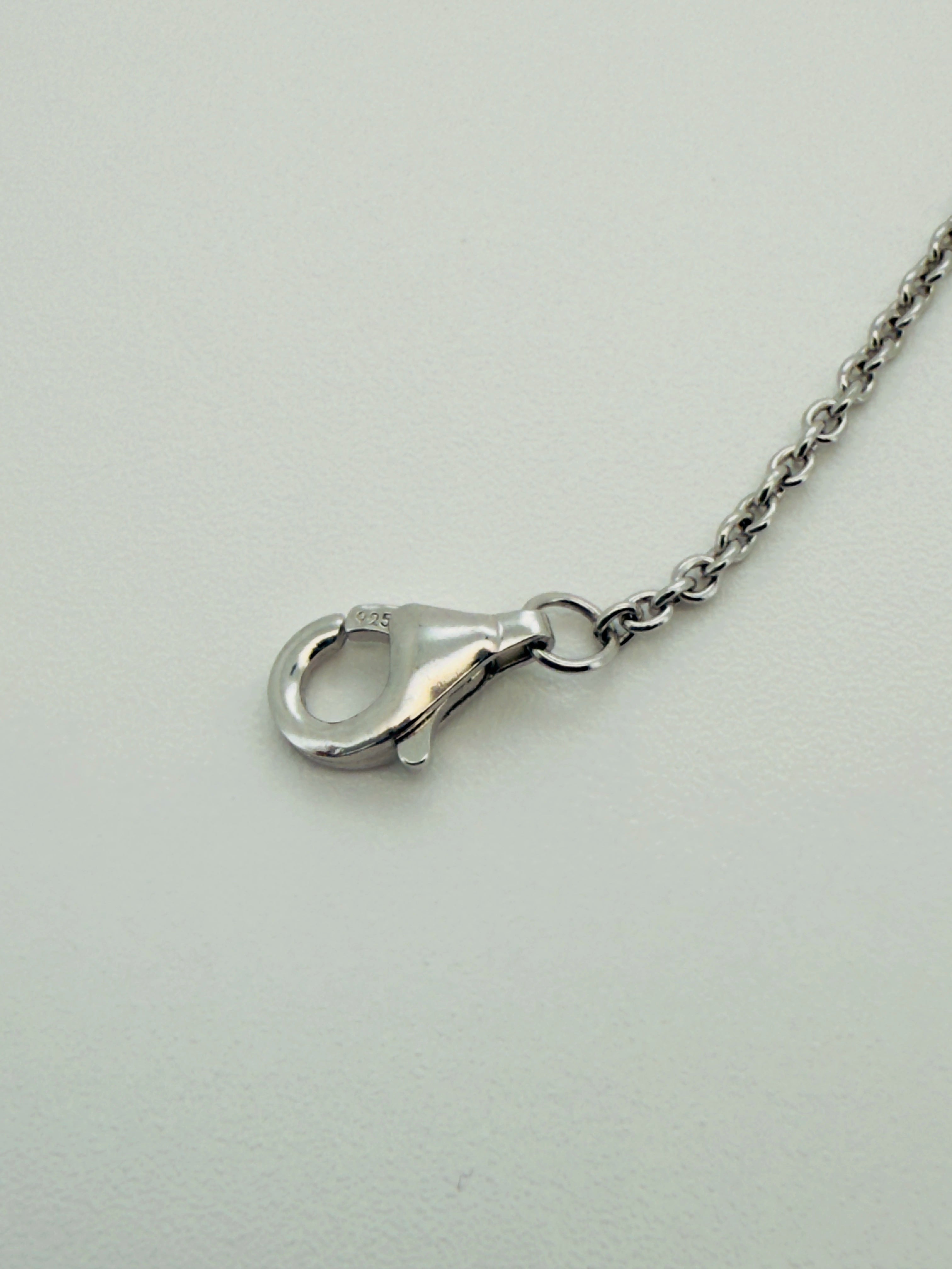 Bracelet Médaillon feuillage épuré Argent Rhodié – Pierre Lannier