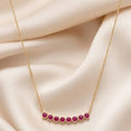 Collier Arc Éclat Rubis – Plaqué Or - Go Mademoiselle
